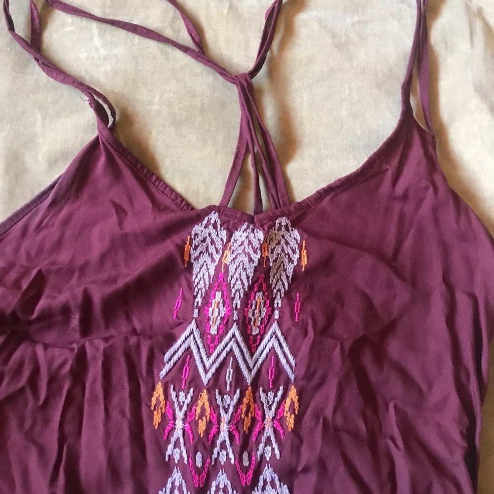 prana - embroidered maxi dress